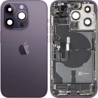 Cover Batteria Apple iPhone 14 Pro, Con Scocca Centrale, Parti Complete, Viola (Deep Purple), Swap Premium — 3