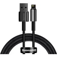 Cavo dati e ricarica USB-A - Lightning Baseus Tungsten Gold, 20W, 1 m, nero CALWJ-01 — 3