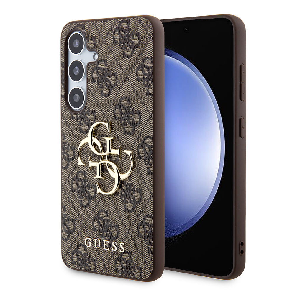 Guess Custodia per Samsung Galaxy S24+ S926, Guess, 4G Big Logo, Marrone