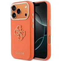 Custodia per Apple iPhone 17 Pro, Guess, Resin Logo, Arancione — 3