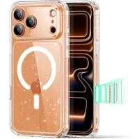 Custodia MagSafe per Apple iPhone 17 Pro, ESR, Classic Hybrid Shimmer, Trasparente — 3