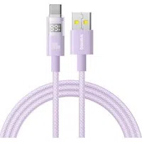 Cavo Dati e Ricarica USB-A - USB-C Baseus Display 2, 100W, 1m, Viola P10382701511-00 — 3