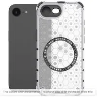 Custodia MagSafe per Xiaomi Redmi Note 14S, Techsuit, HoneyComb Shield, Bianca — 3