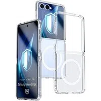 Custodia MagSafe per Samsung Galaxy Z Flip7 F766, 3MK, Armor MagCase, Trasparente — 3