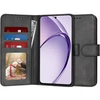 Custodia per Oppo A3 4G / A3, Techsuit, Diary Book, Nera — 3