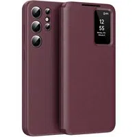 Custodia per Samsung Galaxy S25 Ultra S938, Techsuit, SmartView, Rossa — 3