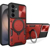 Custodia per Samsung Galaxy S26 S942, Techsuit, CamGuard Pro, Rossa — 3