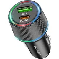 Caricabatterie Auto Borofone BZ21 Brilliant, 48W, 3A, 1 x USB-A - 1 x USB-C, Nero — 3