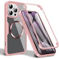 Custodia MagSafe per Apple iPhone 16 Pro, Techsuit, ColorVerse 360, Rosa — 3