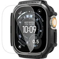 Custodia Spigen Rugged Armor con protezione per schermo per Apple Watch Ultra Series, Nera ACS11414 — 3