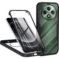 Custodia per Oppo Reno12 FS 5G / Reno12 FS 4G / Reno12 F 4G / Reno12 F, Techsuit, ColorVerse 360, Nera — 3
