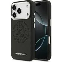 Custodia MagSafe per Apple iPhone 17 Pro Max, Karl Lagerfeld, Point & Metal Logo, Nera — 3