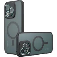 Custodia MagSafe per Honor 400 Lite, Techsuit, PureFrost, Nero Satinato — 3