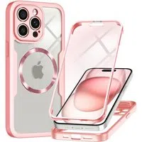 Custodia MagSafe per Apple iPhone 14 Pro Max, Techsuit, ColorVerse 360, Rosa — 3