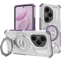 Custodia per Honor 400 Pro, Techsuit, Carbon Shield Pro, Viola — 3