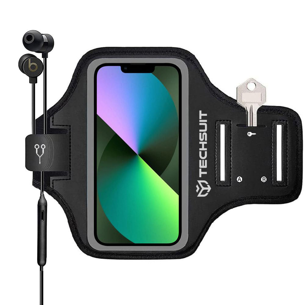 Custodia Universale per Telefono max. 6.8 pollici, Techsuit, Sports TH20, Nera