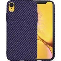 Custodia per Apple iPhone XR, Techsuit, Carbonite FiberShell, Viola — 3