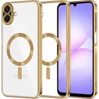 Custodia MagSafe per Samsung Galaxy A07 4G A075, Techsuit, Luxury Crystal, Dorata — 3