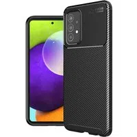 Custodia per Samsung Galaxy A52s 5G A528 / A52 5G A526 / A52 A525, Techsuit, CarbonFiber, Nera — 3