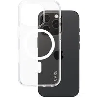 Custodia MagSafe per Apple iPhone 16 Pro, PanzerGlass, Care Urban Combat, Trasparente Bianca — 3