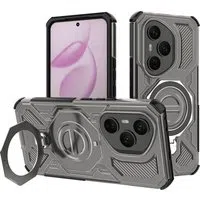 Custodia per Honor 400 Pro, Techsuit, Carbon Shield Pro, Fumo — 3