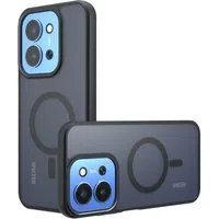 Custodia MagSafe per Xiaomi Redmi 15C 5G / 15C 4G, Techsuit, PureFrost, Nera Satinata — 3