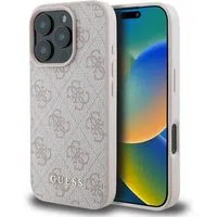 Custodia per Apple iPhone 16 Pro Max, Guess, 4G Classic, Rosa — 3