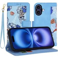 Custodia per Apple iPhone 16, Techsuit, FlipCraft, Blu — 3