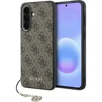 Custodia per Samsung Galaxy A37 5G, Guess, 4G Classic Logo Charm, Marrone — 3