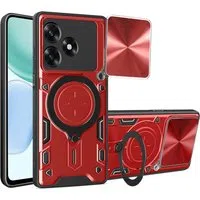Custodia per Honor X5c Plus, Techsuit, CamGuard Pro, Rossa — 3