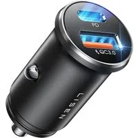 Caricabatterie Auto Lisen, 36W, 3A, 1 x USB-A - 1 x USB-C, Nero YL0223090002 — 3