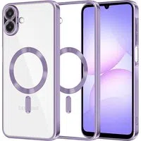 Custodia MagSafe per Samsung Galaxy A07 4G A075, Techsuit, Luxury Crystal, Viola Chiaro — 3