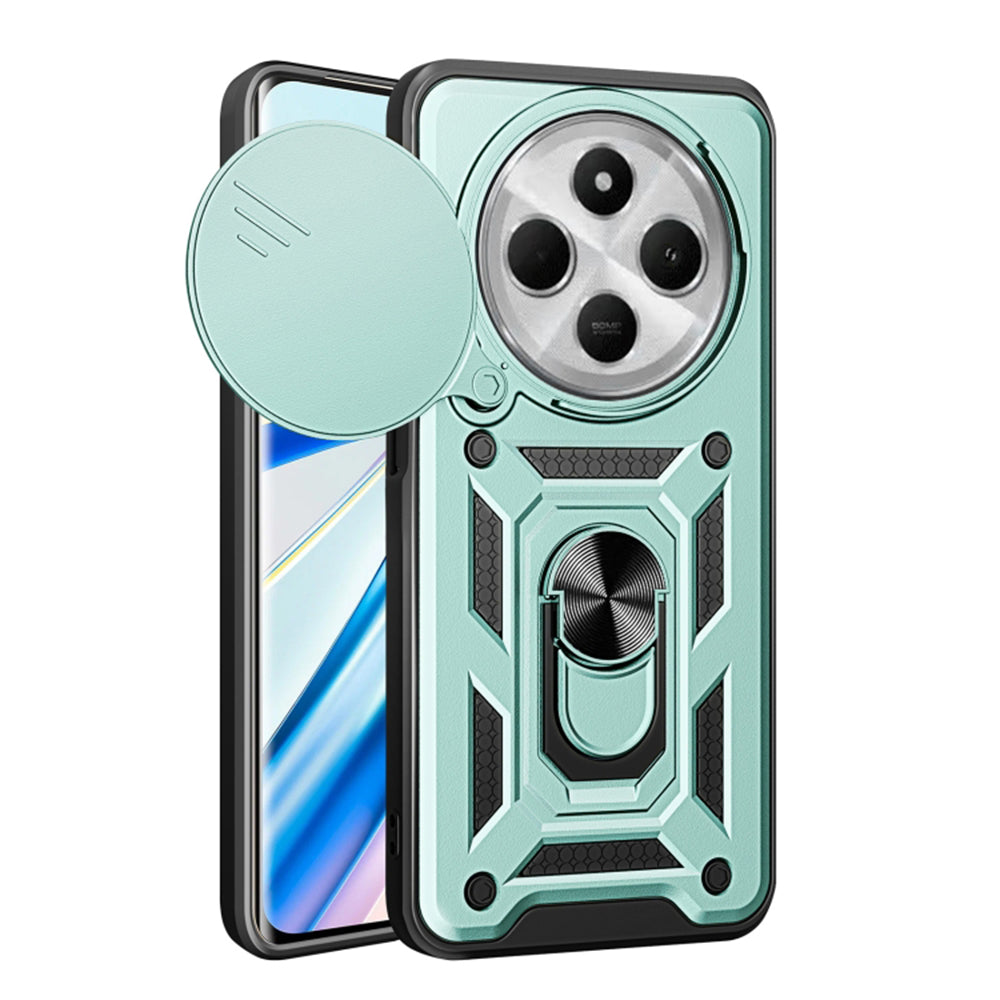 Techsuit Custodia per Xiaomi Poco C75 / Redmi 14C, Techsuit, CamShield, Verde