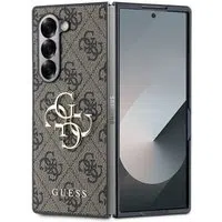 Custodia per Samsung Galaxy Z Fold6 F956, Guess, 4G Metal Logo, Marrone — 3