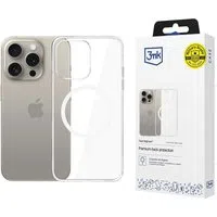 Custodia MagSafe per Apple iPhone 15 Pro Max, 3MK, Clear MagCase, Trasparente — 3