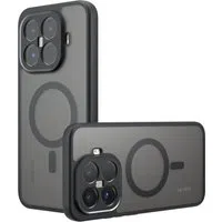 Custodia MagSafe per Xiaomi 17T, Techsuit, PureFrost, Nero Satinato — 3