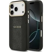 Custodia MagSafe per Apple iPhone 17 Pro, Guess, 4G Stripe, Nera — 3