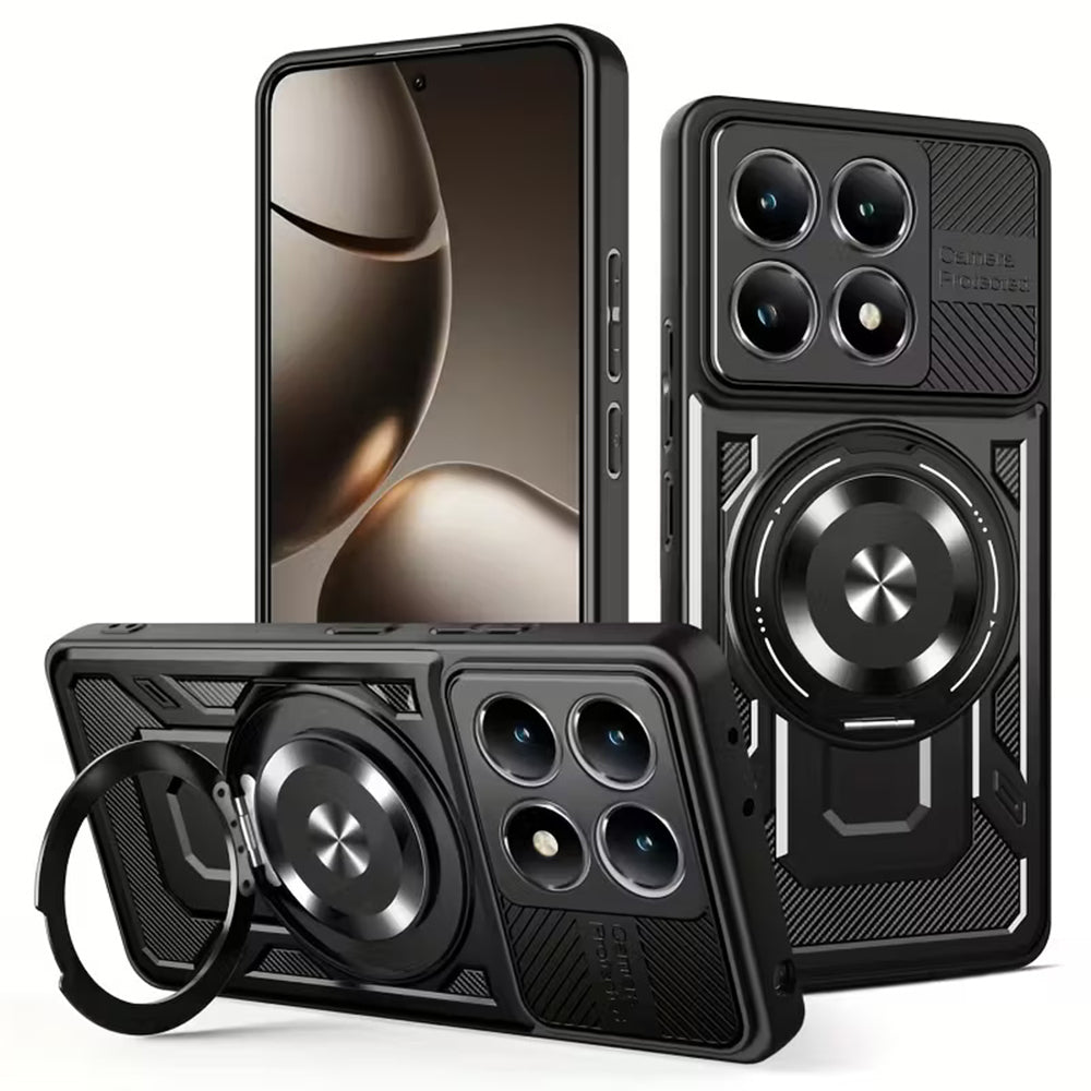 Techsuit Custodia per Xiaomi 15T, Techsuit, RuggedCam, Nera