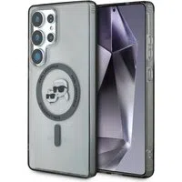 Custodia MagSafe per Samsung Galaxy S25 Ultra S938, Karl Lagerfeld, IML Metal Karl & Choupette's Heads, Nera — 3