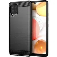 Custodia per Samsung Galaxy A42 5G A426, Techsuit, Carbonio, Nera — 3