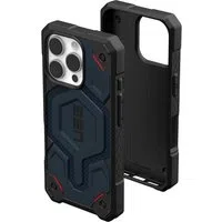Custodia MagSafe per Apple iPhone 16 Pro, Urban Armor Gear, Monarch Pro Kevlar, Blu Navy — 3