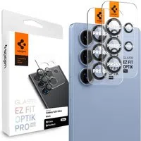 Pellicola Protettiva Posteriore Spigen GlastR EZ FIT Optik Pro HD per Samsung Galaxy S25 Ultra S938, Vetro Temperato, Set 2 pezzi, Nera — 3