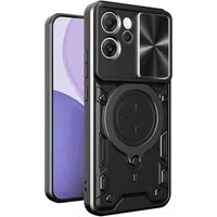 Custodia per Oppo Reno14 FS 5G / Reno14 F, Techsuit, CamGuard Pro, Nera — 3