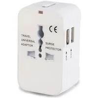 Caricabatterie da Rete Techsuit HHT202 Travel, 10W, 2A, 2 x USB-A, Bianco — 3