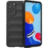 Custodia per Xiaomi Redmi Note 11S / Note 11, Techsuit, Magic Shield, Nera — 3