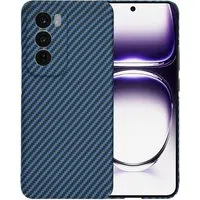 Custodia per Oppo Reno12, Techsuit, Carbonite FiberShell, Turchese — 3