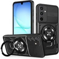 Custodia per Samsung Galaxy A37 5G, Techsuit, RuggedCam, Nera — 3