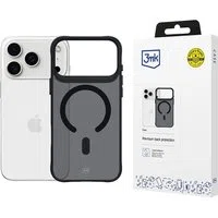 Custodia MagSafe per Apple iPhone 17 Pro, 3MK, Smoke MagCase, Nera — 3