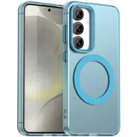 Custodia MagSafe per Samsung Galaxy S25+ S936 / S24+ S926, Techsuit, CandyCase, Blu — 3