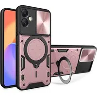 Custodia per Samsung Galaxy A06 A065, Techsuit, CamGuard Pro, Rosa Dorato — 3
